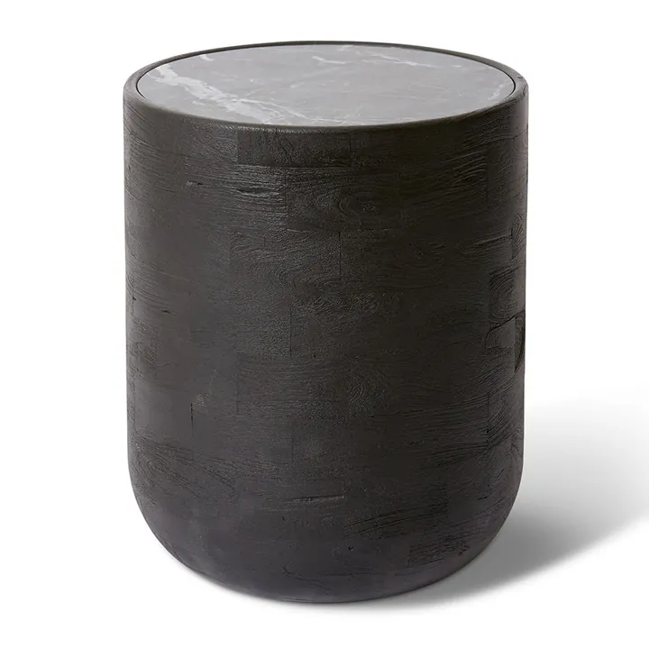 Hawthorne Side Table - 45 x 45 x 55cm - Black / Black