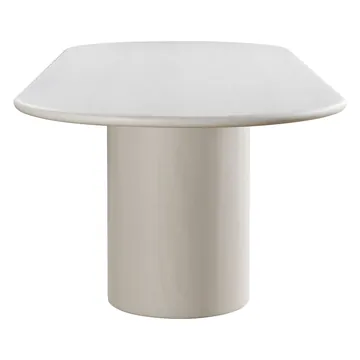 Jolie Dining Table White Jade Marble product view 4