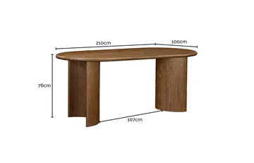Calista Chestnut Dining Table product view 8