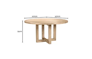 Estelle Dining Table Reclaimed Elm Round product view 10