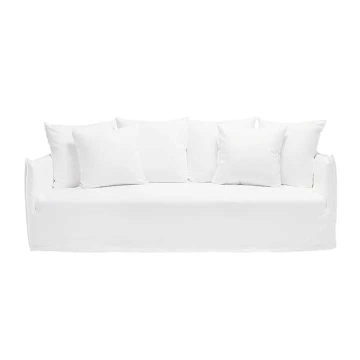 Harrow Linen Sofa Pure White - 3.5 Seater