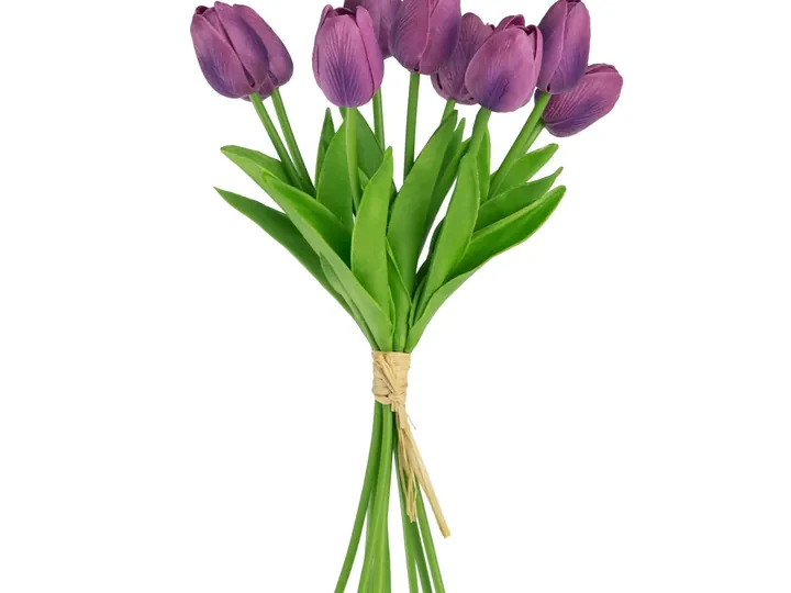 Artificial Tulip Bundle – Purple – 38 × 20 × 20 cm