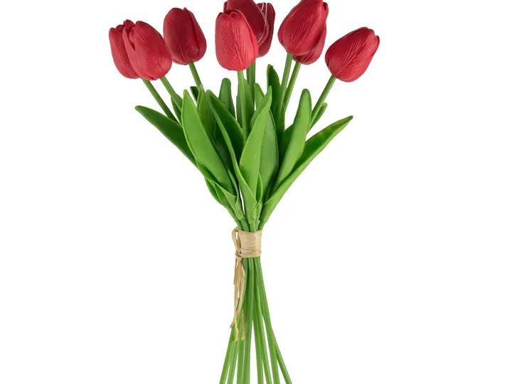 Artificial Tulip Bundle – Red – 38 × 20 × 20 cm