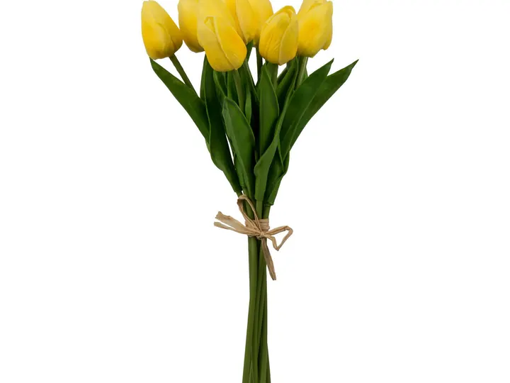 Artificial Tulip Bundle – Yellow – 38 × 20 × 20 cm