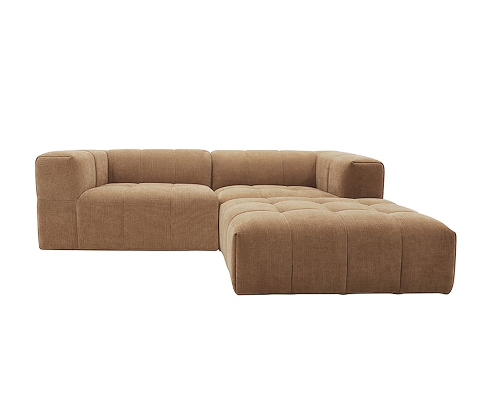 Oxford Tribute Chestnut Modular Sofa with Ottoman - 3 Piece