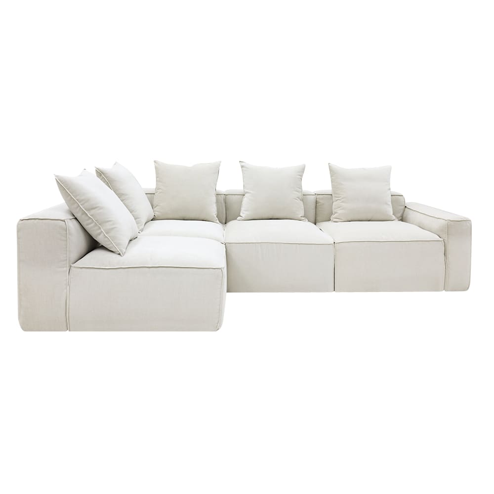 Portman Muse Flax Corner Sofa - 4 Seater LAF Terminal