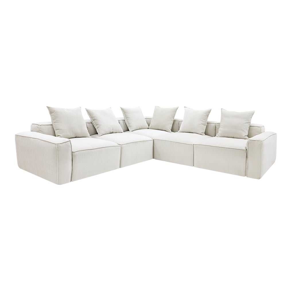 Portman Muse Flax Corner Sofa - 5 Seater
