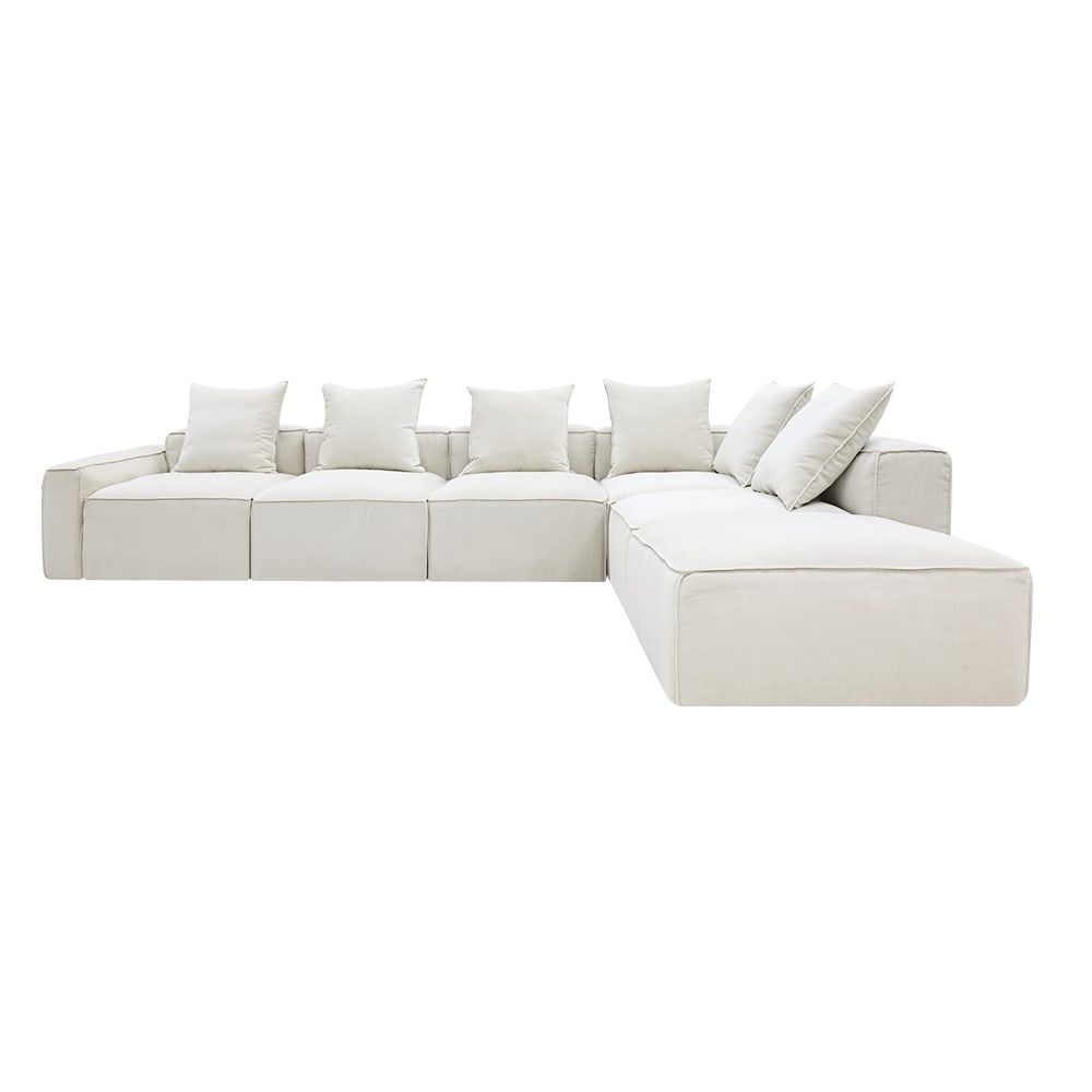 Portman Muse Flax Sofa - 6 Seater RAF Terminal