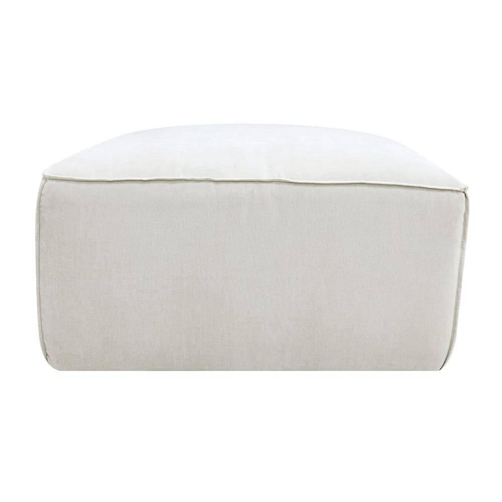 Portman Muse Flax Ottoman