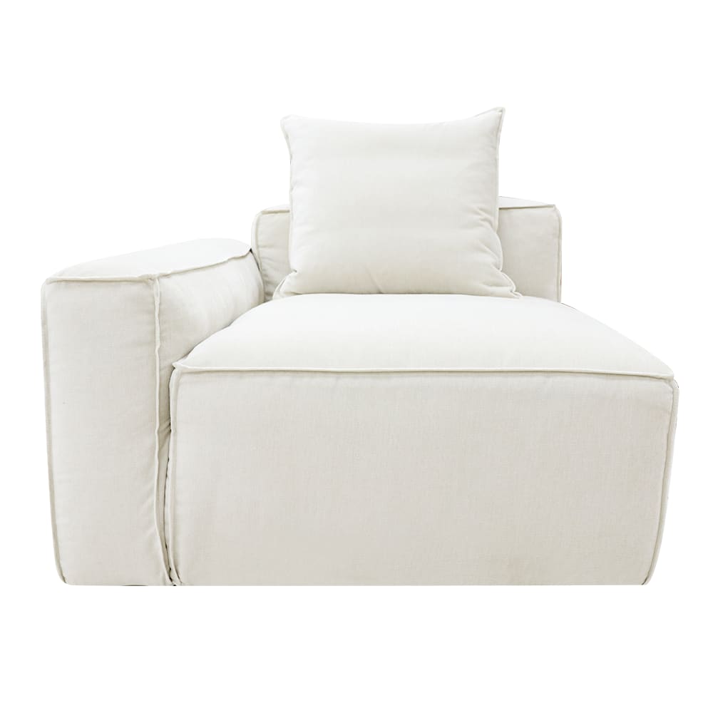 Portman Muse Flax Left Arm Facing Chair Module