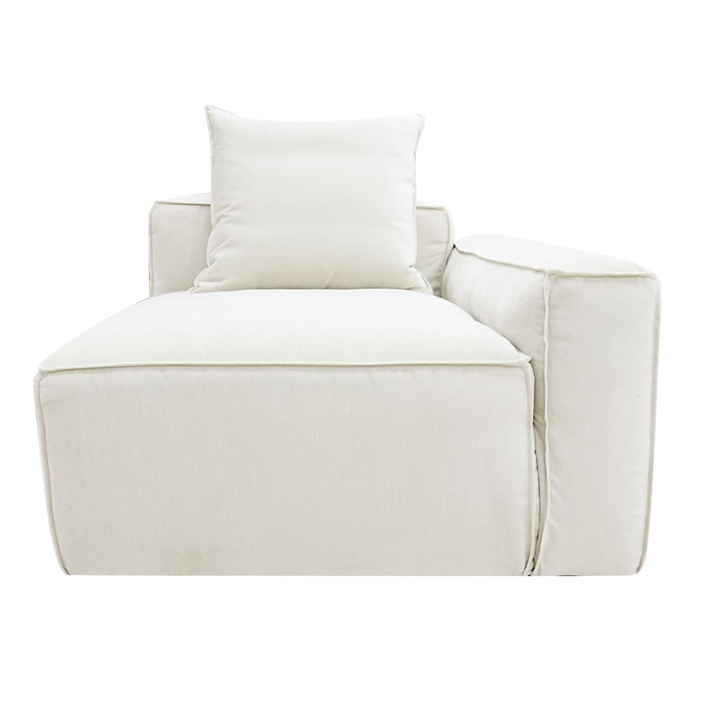 Portman Muse Flax Right Arm Facing Chair Module