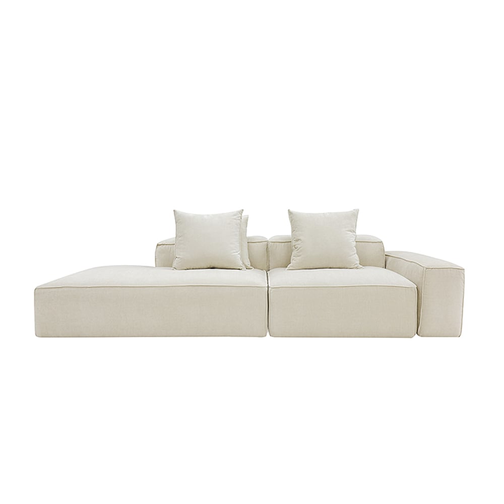 Norwood Muse Flax 3 Seater Terminal Left Modular Sofa