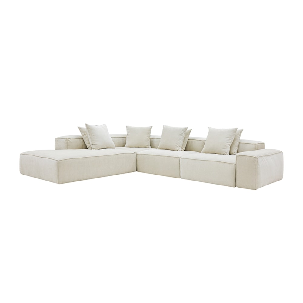 Norwood Muse Flax 5 Seater Terminal Left Corner Modular Sofa