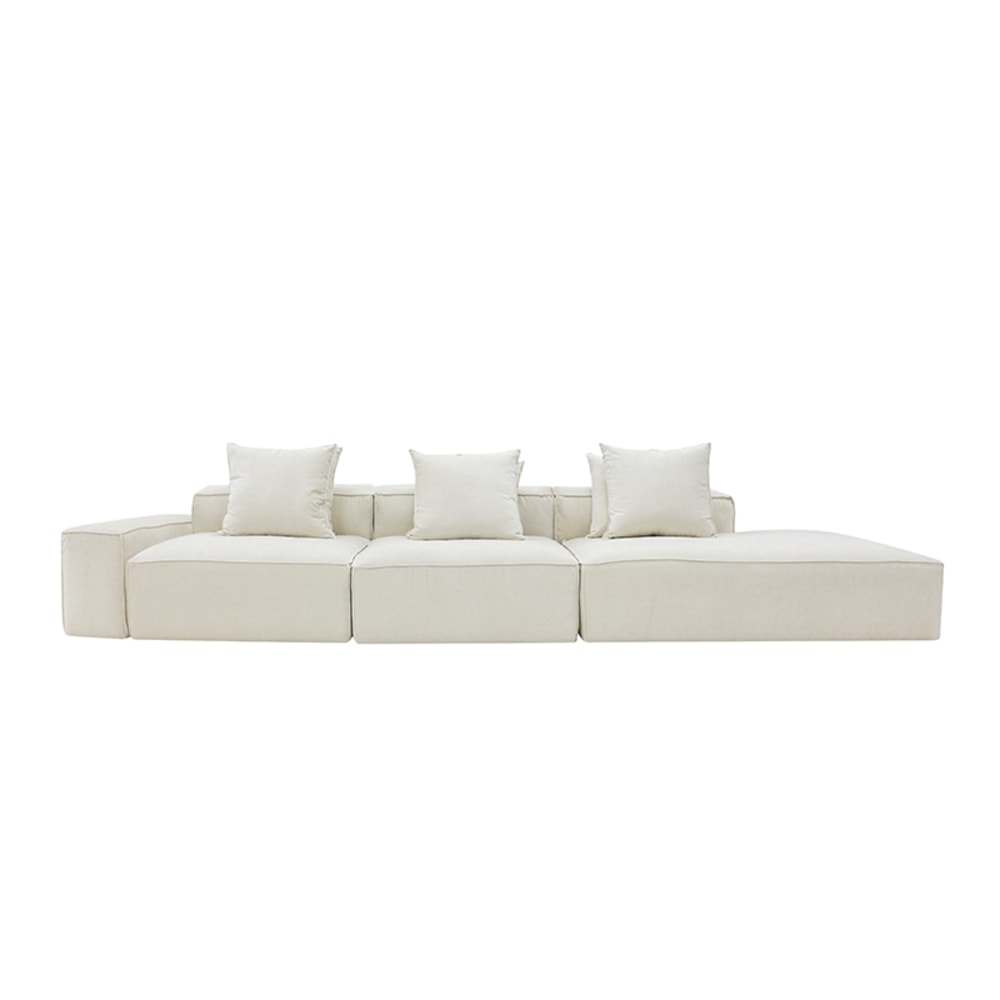 Norwood Muse Flax 4 Seater Terminal Right Modular Sofa