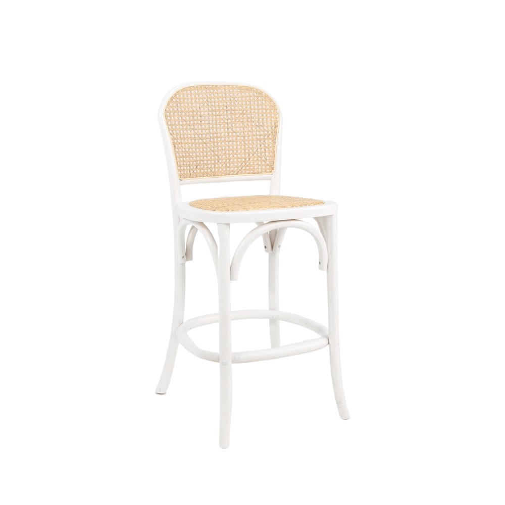 Hudson Counter Stool White/Natural