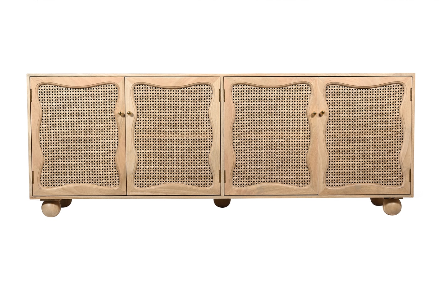 Noelle Mango Wood and Rattan Buffet