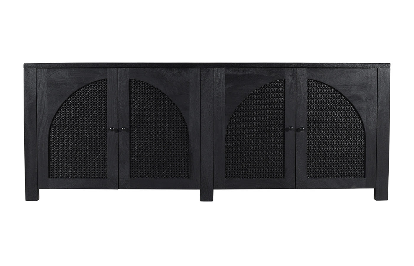 Trevi Mango Wood TV Unit Black