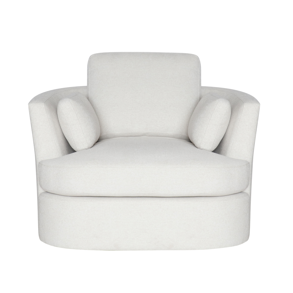 Jasper California Ivory Swivel Chair