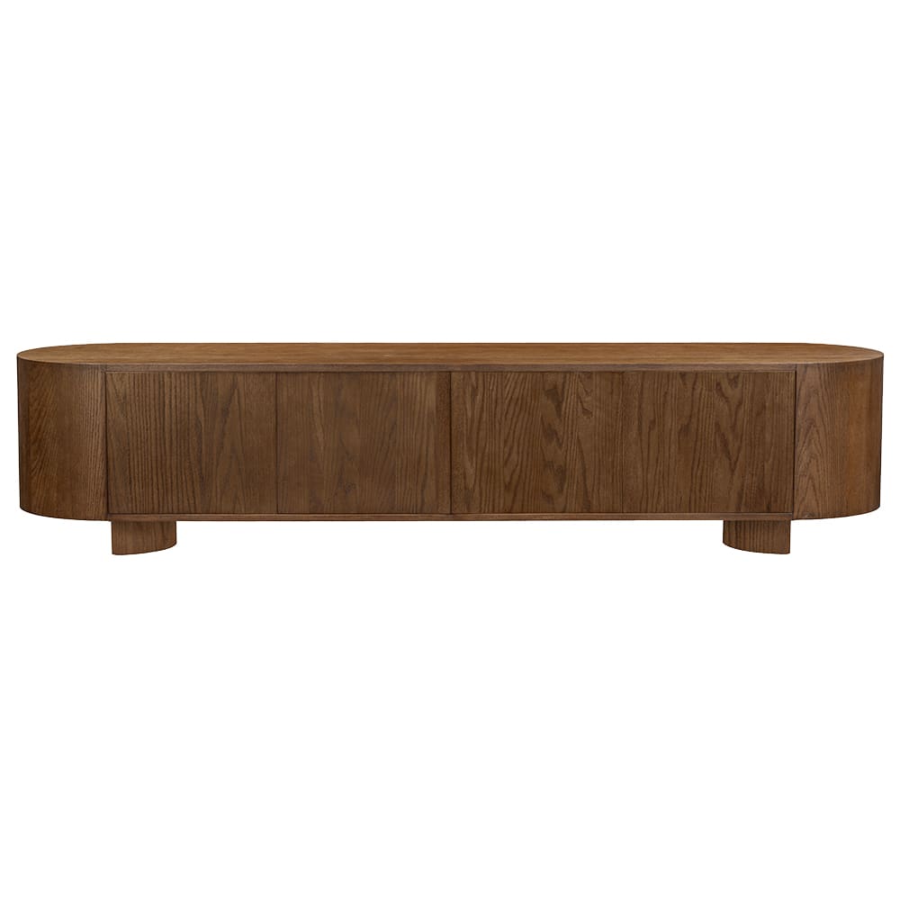 Calista Chestnut TV Unit - 220cm