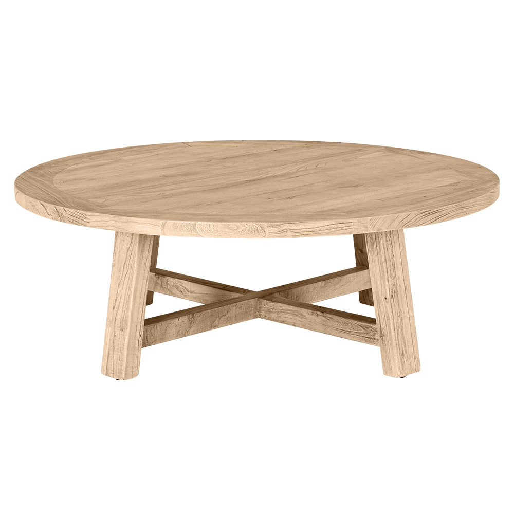 Donatella Reclaimed Elm Round Coffee Table