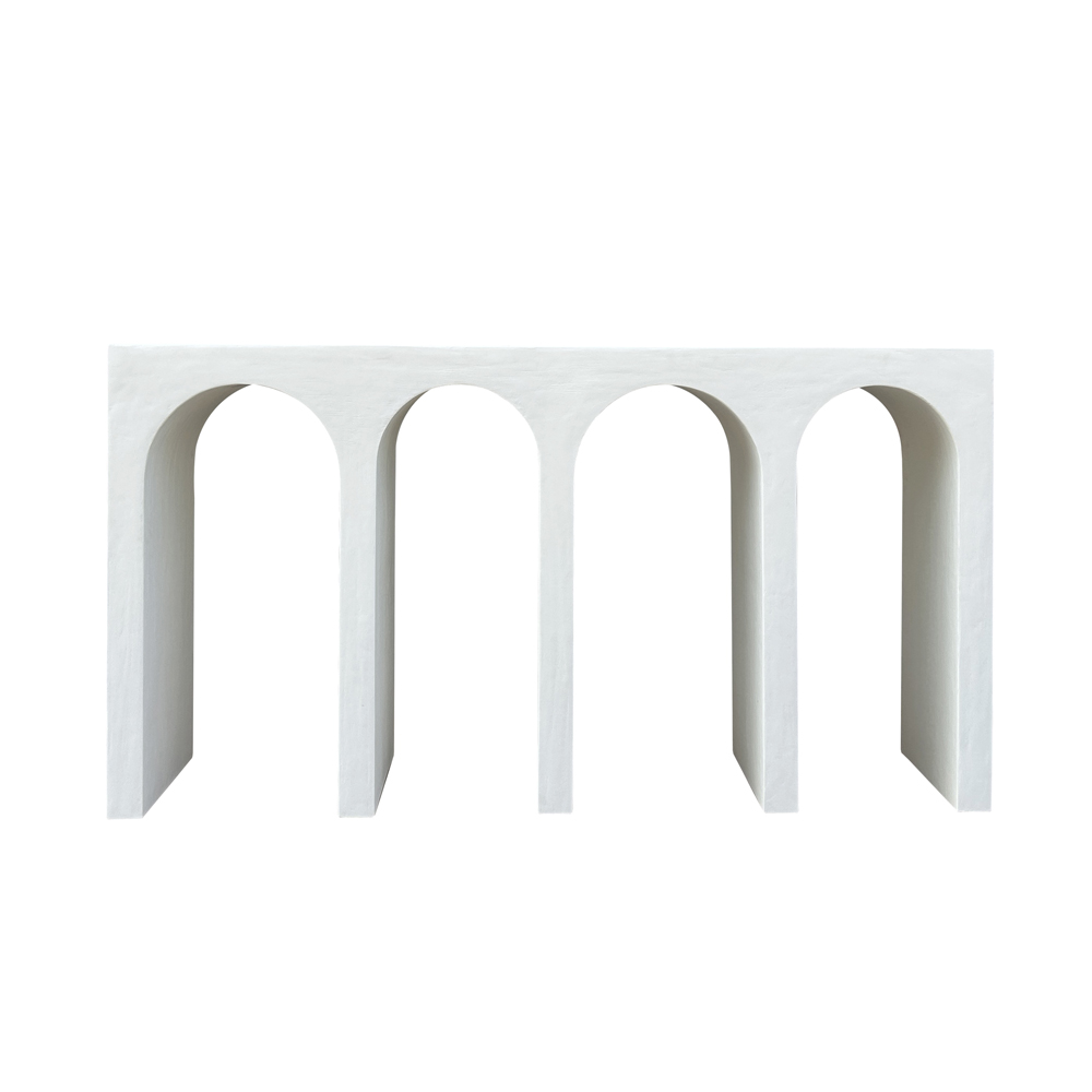 Opaline Console Table Pure White