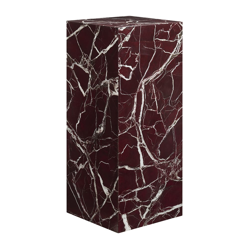 Rialto Rosso Levanto Marble Plinth - 90 cm