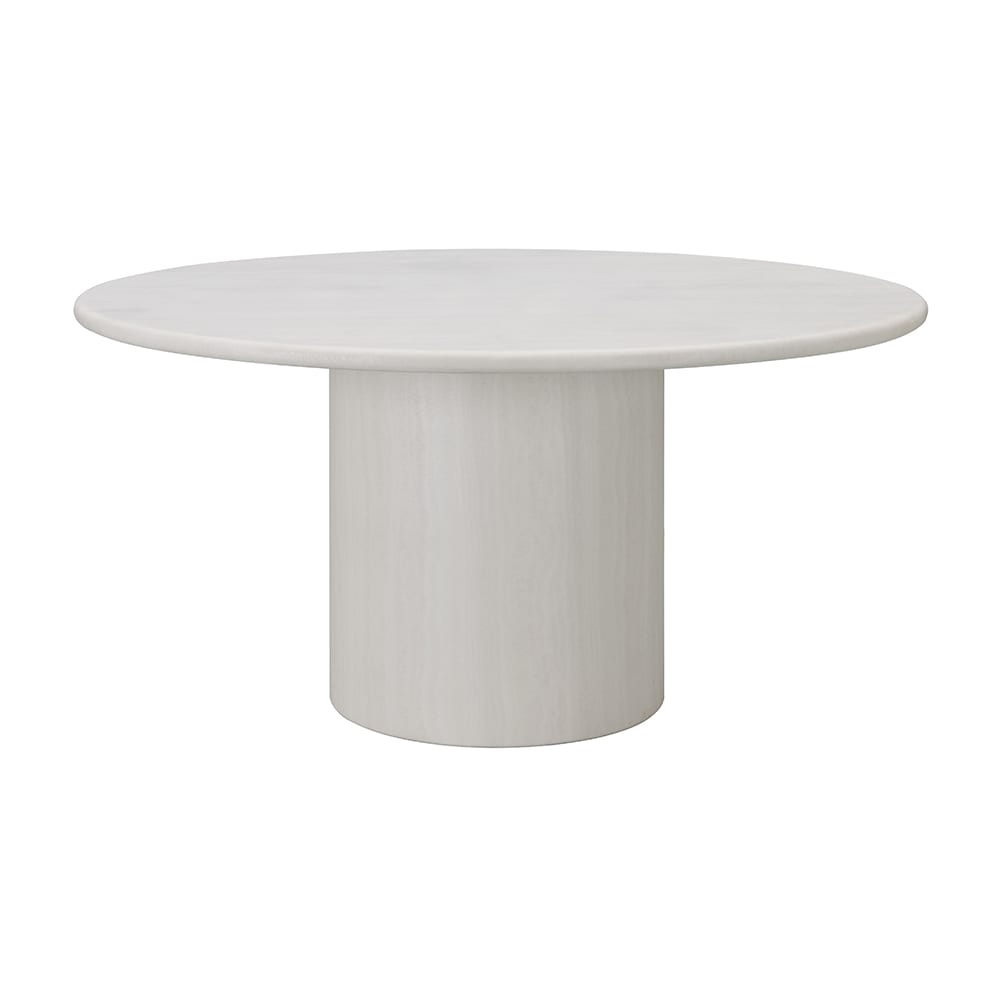 Jolie Dining Table White Jade Marble Round