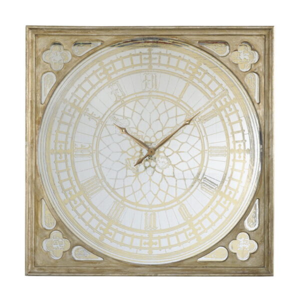 Antique Wall Clock – Gold & White