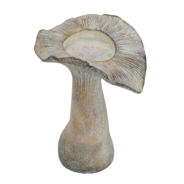 Stone Look Candle Holder – Mushroom Shape