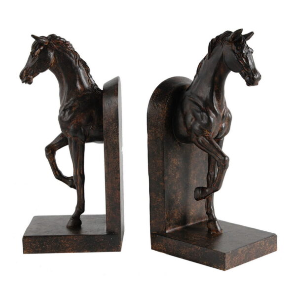 Rustic Horse Bookend Set – 27cm