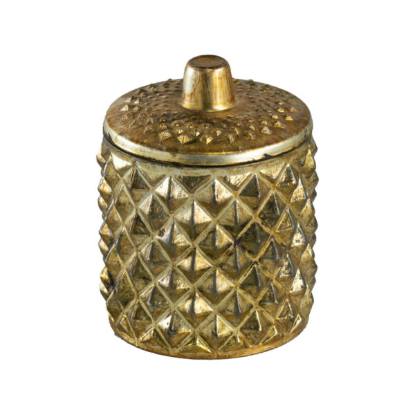Faceted Gold Soy Wax Candle – 10.8cm