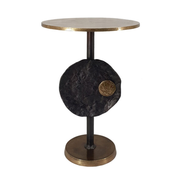 Sculptural Accent Side Table – 62cm