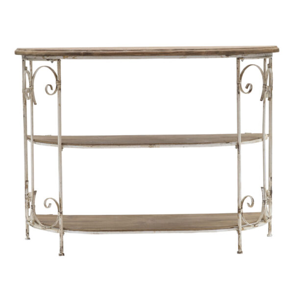 French Provincial Wood & Iron Console Shelf – 110cm