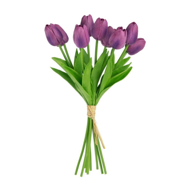 Artificial Tulip Bundle – Purple – 38 × 20 × 20 cm