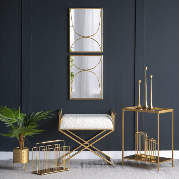 Contemporary Home Décor Collection – Gold Accents
