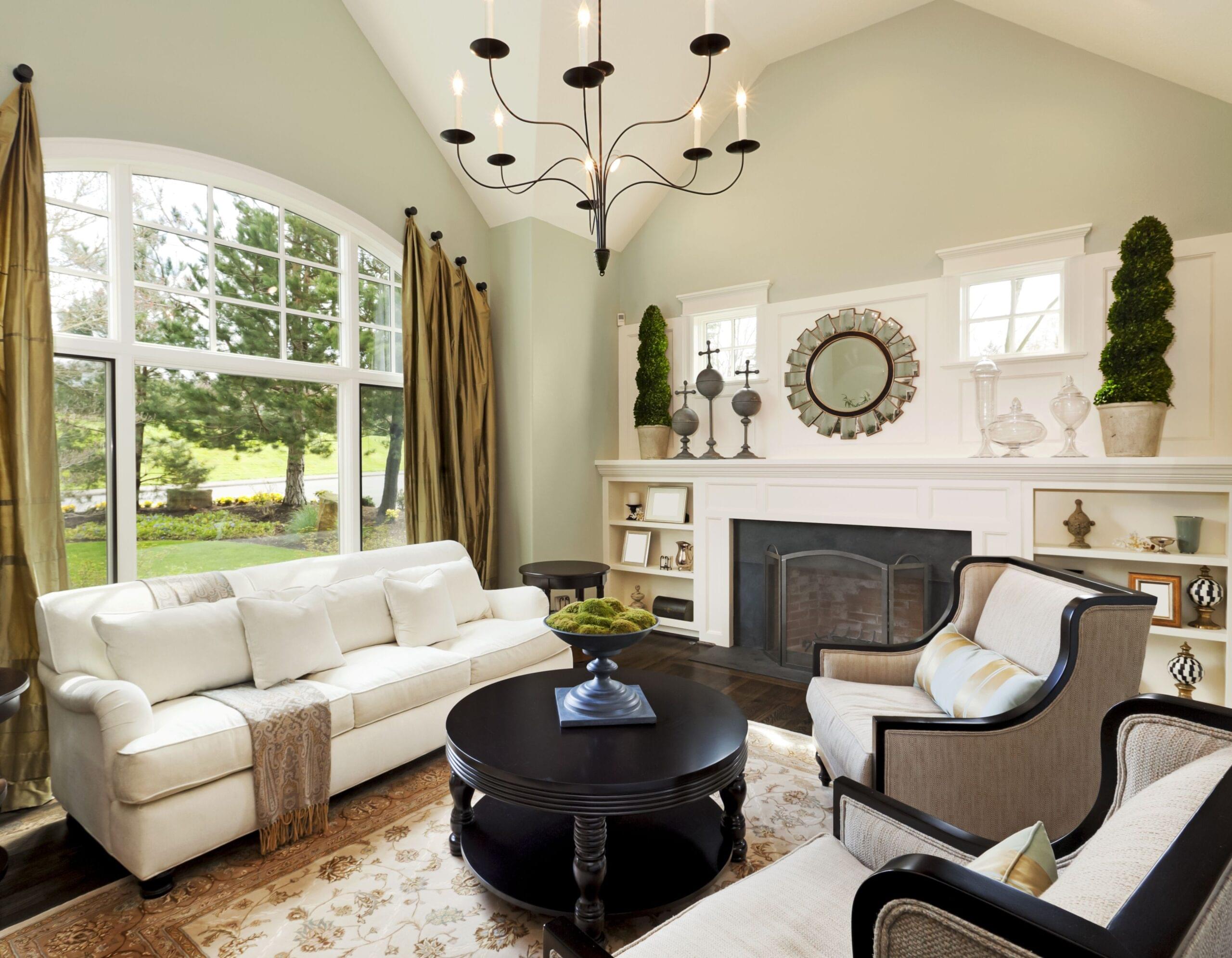 Luxury living room furnished by Queen Style Furniture Melbourne